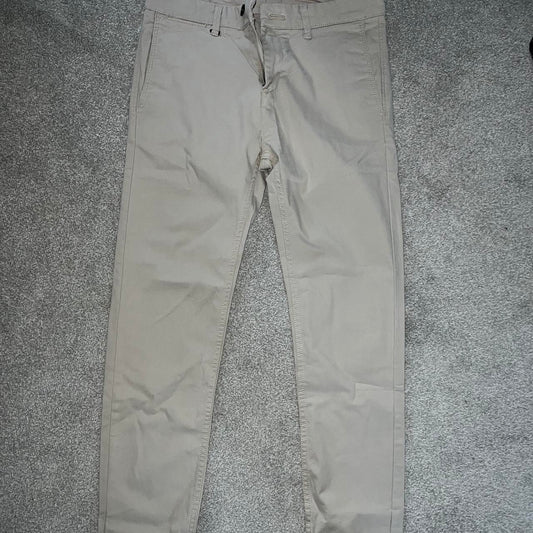 Sand Pleated Trousers