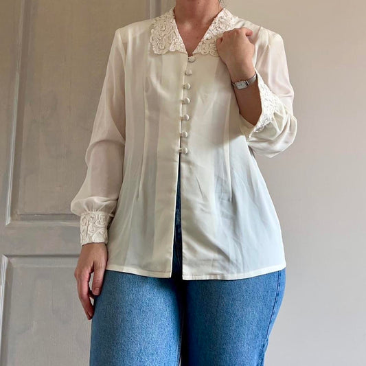Satin Tie Blouse