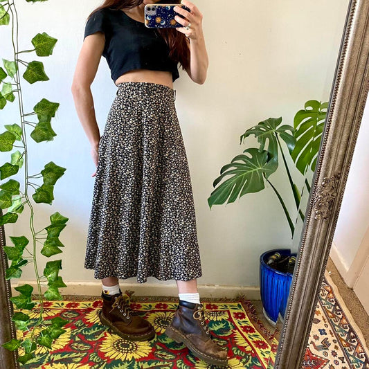 Tartan Bias Maxi Skirt