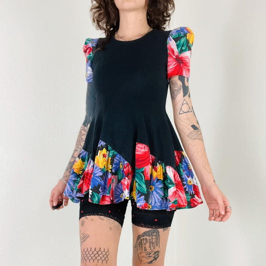 Mocha Patchwork Mini Dress