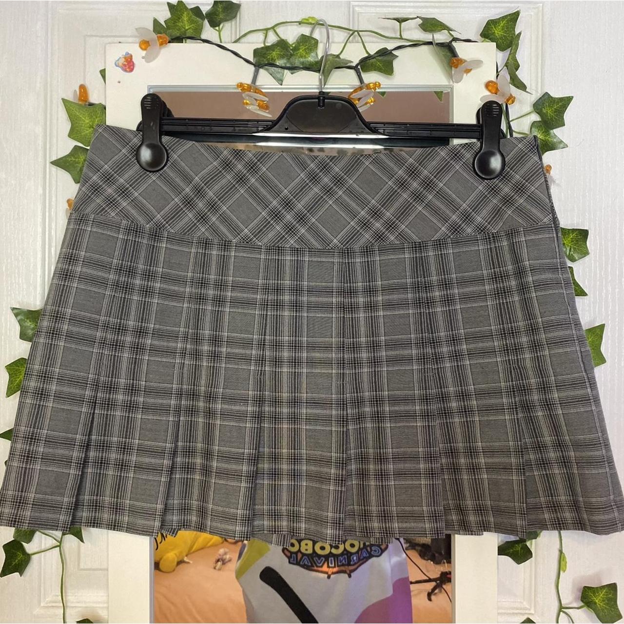 Charcoal Plaid Y2K Mini