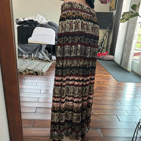 Noir Bias Maxi Skirt