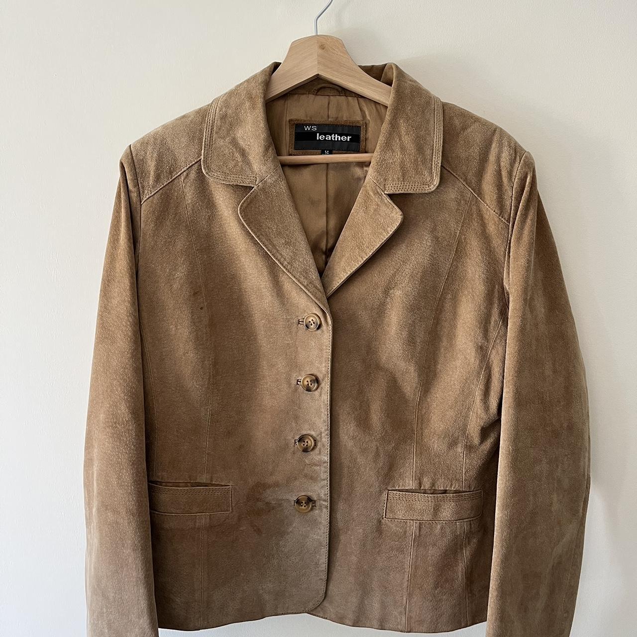 Soft Camel Suede Jacket