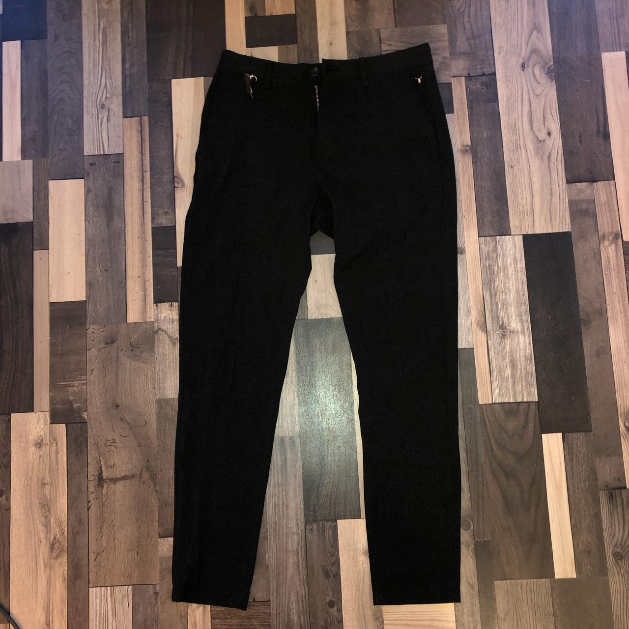 Slate Pinstripe Trousers
