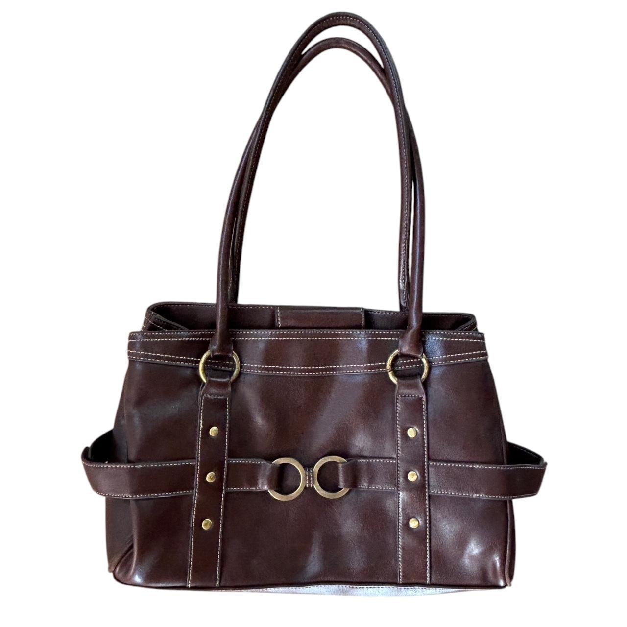 Vintage Leather Buckle Bag